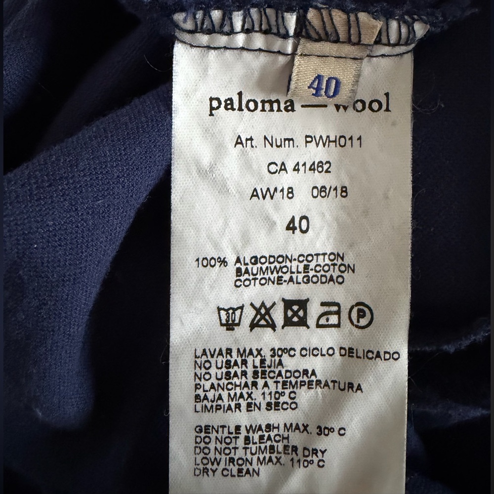 PALOMA WOOL - Wadi Velvet Pant - Navy - 40 - Picture 3 of 5